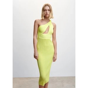 Yırtmaçlı asimetrik elbise