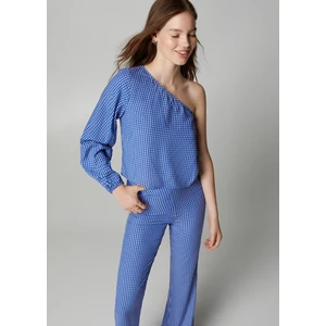 Dökümlü baskılı pantolon