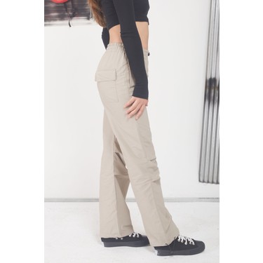 Cansın Mini Bej Ayarlanabilir Yüksek Bel Kız Çocuk Paraşüt Fiyatı