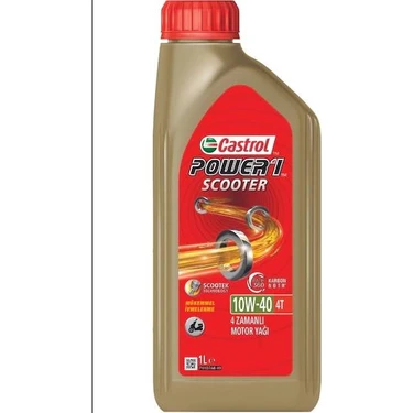 Castrol Power 1 Scooter 10W40 4t Sentetik Yağ 1