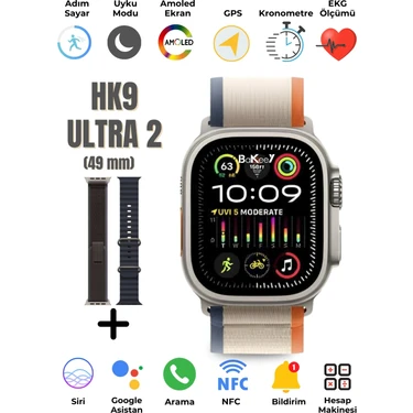 Teknoloji Gelsin SMART WATCH HK9 ULTRA 2 49 MM YENİ VERSİYON