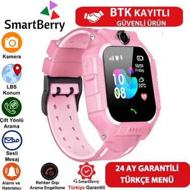 Smartberry Z2 Lbs Konumlu Akıllı Çocuk Takip Saati Sim Kartlı Arama, Kameralı, Gizli Dinleme