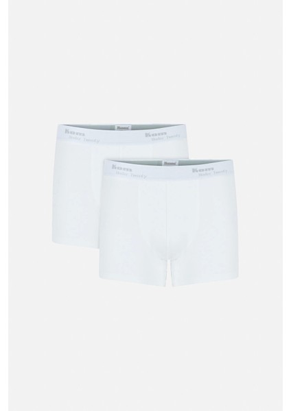 Tight Pamuklu 2'li Erkek Boxer - Beyaz modelleri