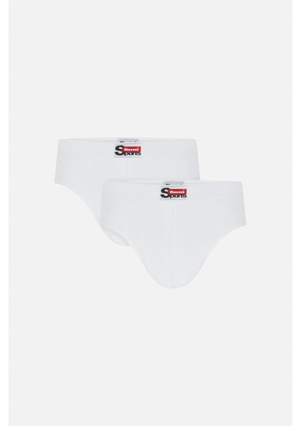 Ariel Pamuklu 2 Li Erkek Slip - Beyaz modelleri