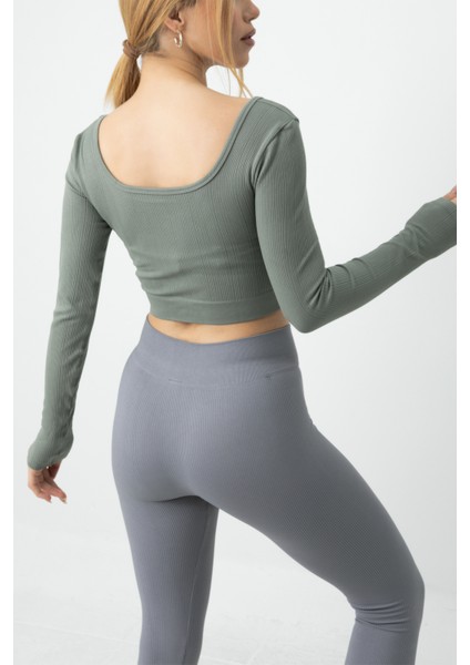 Doremi Seamless Straplez Uzun Kollu Fitilli Büstiyer