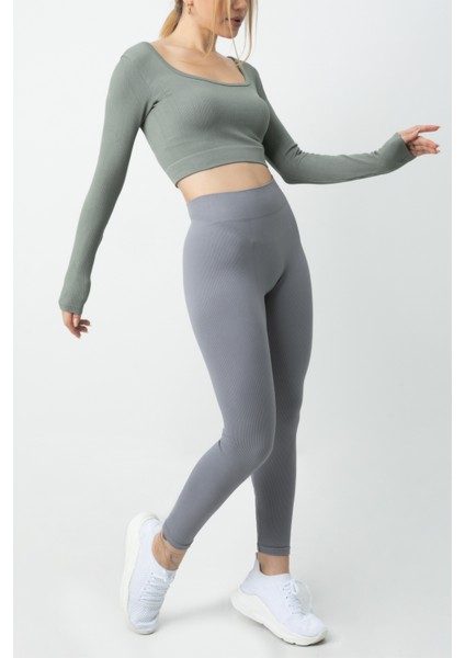 Doremi Seamless Straplez Uzun Kollu Fitilli Büstiyer