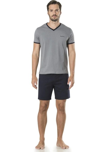 Çeyizlik Triko Ropdöşambr ve Pijama 5'li Takım 5595 - Gri modelleri