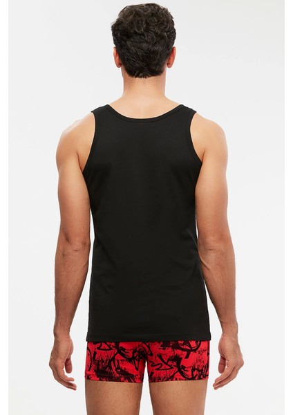 Henry Askılı 2'li Basic Erkek Atlet - Siyah fiyatları