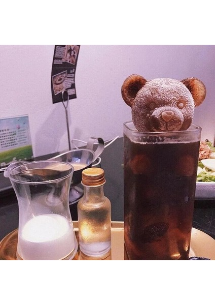 Fildişi Tarzı Ayı Şekli Silikon Ice Cube Maker Kalıp Çikolatalı Kek Kalıbı Şeker Hamur Kalıbı Kahve Süt Çay Fondan Viski Buz Kalıbı (Yurt Dışından) indirimleri