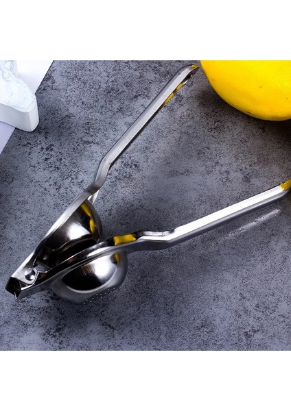 Beyaz Stil Limon Sıkacağı Paslanmaz Çelik Portakal Sıkacağı Meyve Suyu Raybaları Hızlı Kolu Basın Çok Fonksiyonlu Aracı Mutfak Aksesuarları (Yurt Dışından) fırsatları