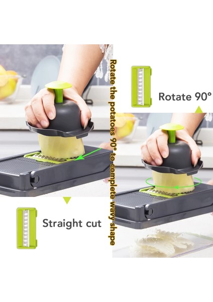 Model 2 Tarzı Sebze Kesici Mutfak Aksesuarları Mandoline Dilimleyici Meyve Kesici Patates Soyucu Havuç Peynir Rende Sebze Dilimleyici (Yurt Dışından) fırsatları