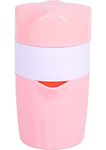 Pembe Manuel Tip Stili 800ML Taşınabilir Mikser USB Blender El Sıkacağı Makinesi Smoothie Mini Mutfak Robotu Blender Meyve Sıkacağı Fincan Ev Için (Yurt Dışından)