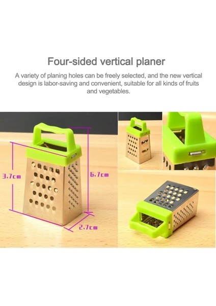 Rastgele Renkler Stili Mini Rende Dilimleme Paslanmaz Çelik Manuel Limon Peynir Sebze Meyve Doğrayıcı Rende Dilimleme Işlevli Mutfak Meyve Kesici (Yurt Dışından) indirimleri