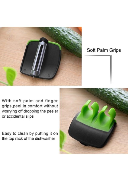 Turuncu Tarzı Palmiye Meyve Soyucu Parmak Patates Soyucu Mutfak Sebze Soyucu Rahat Kauçuk Parmak Kavrama Kabak Havuç Salatalık Soyma (Yurt Dışından) indirimleri