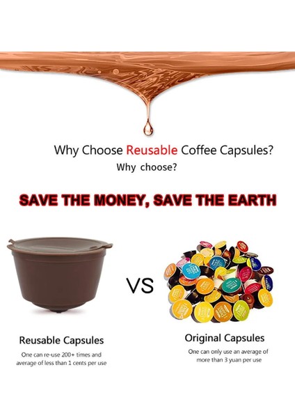 6 Adet Kahverengi Stil Nescafe Için Dolce Gusto Kahve Filtreleri Kapsül Pod Yeniden Doldurulabilir Dolci Gusto Kahve Çay Damlatıcı Bardak Sepetleri Kaşık Fırça (Yurt Dışından) indirimleri