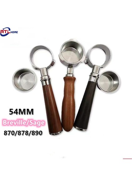 Dış Müdahale Matı 2 Delikli Stil Portafilter Sage Breville Sepetli Sol Için Dipsiz Filtre Tutucu 바텀리스 Kahve Makinesi (Yurt Dışından)