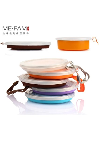 Kombinasyon 02 Stili Me.fam Yeni 270ML Açık Silikon Katlanır Su Bardağı ile Lanyardlid Geri Çekilebilir Seyahat Mini Kahve Fincanları Taşınabilir Gargara Copa (Yurt Dışından)