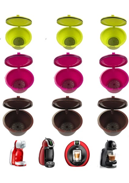 3 Adet Kahve Stili ve 150 Kez Kullanın Dolce Gusto Kahve Kapsülü Plastik Kapsül Yeniden Kullanılabilir Uyumlu Nescafe Dolce Gusto Yedeği (Yurt Dışından) indirimleri