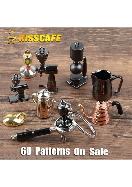 Kara Kartal 3.3x2 Stili Espresso Aksesuarları Kahve Anahtarlıklar Mini Kahve Süt Bardağı Sabotaj Öğütücü Anahtarlık Cafe Hediye Severler Barista Anahtarlık Hediye (Yurt Dışından) fiyatları