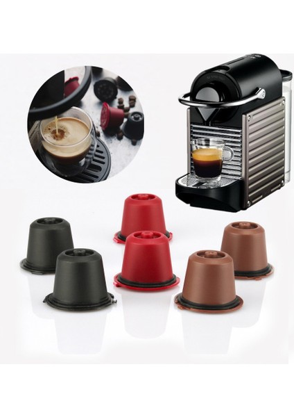3 Adet Kırmızı Stil Nespresso Için Yeniden Kullanılabilir Kahve Kapsülü Nespresso Kahve Makinesi Için Doldurulabilir Kahve Makinesi Kapsülleri (Yurt Dışından) fiyatları
