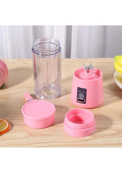 Turuncu Mannual Tipi Stili 800ML Taşınabilir Mikser USB Blender El Sıkacağı Makinesi Smoothie Mini Mutfak Robotu Blender Meyve Sıkacağı Fincan Ev Için (Yurt Dışından)