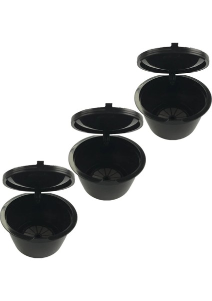 Siyah 3 Adet Tarzı 150 Kez Kullanın Dolce Gusto Kahve Kapsülü Plastik Kapsül Doldurulabilir Yeniden Kullanılabilir Nescafe Dolce Gusto Dolumu ile Uyumlu (Yurt Dışından)