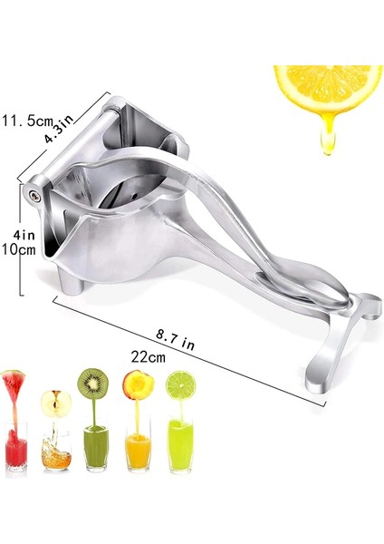 Bir Stil Manuel Suyu Sıkacağı Alüminyum Alaşımlı El Basınçlı Sıkacağı Nar Portakal Limon Şeker Kamışı Suyu Mutfak Aksesuarları Aracı (Yurt Dışından)