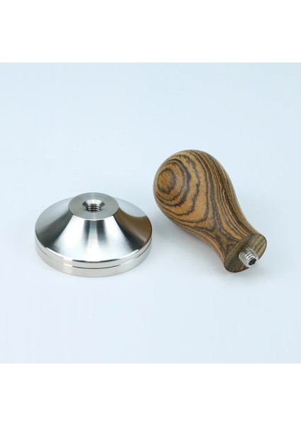 Cordia Dichoto Ahşap Stili 51 mm Ahşap Saplı Kahve Sabotaj Espresso Tozu Çekiç Paslanmaz Çelik Barista Araçları (Yurt Dışından)