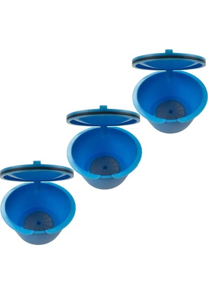 3 Adet Gök Mavisi Tarzı Yeni Yeniden Kullanılabilir Dolce Gusto Kahve Kapsülü, Plastik Doldurulabilir Uyumlu Dolce Gusto Kahve Filtre Sepetleri Kapsül (Yurt Dışından)