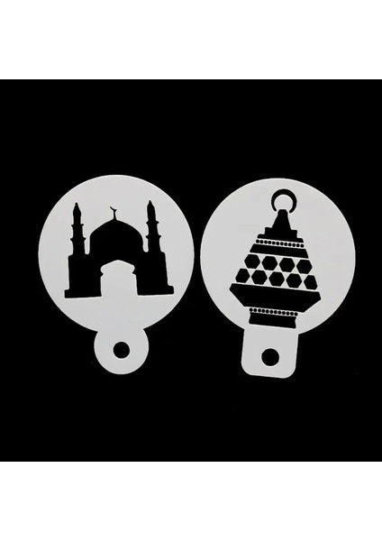 Et Eid Mubarak Ramazan Ay Kahve Çiçek Sprey Şablonlar Kek Kalıbı Dekorasyon Dıy (Yurt Dışından)