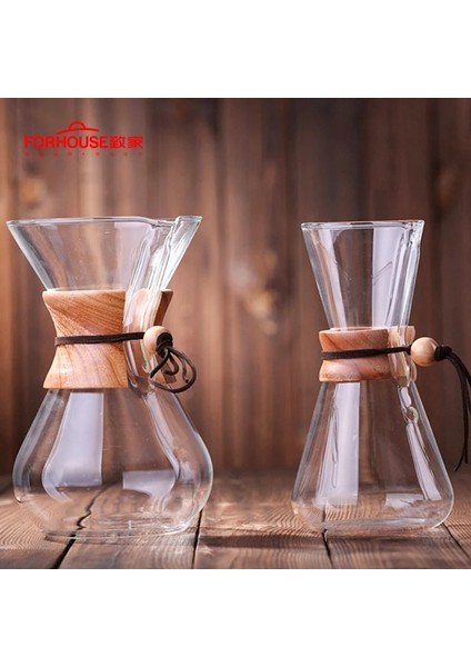 Cam Huni Tarzı 600MLML Isıya Dayanıklı Cam Cezve Kahve Bira Fincanları Sayılan Kahve Makinesi Barista Percolator (Yurt Dışından) modelleri