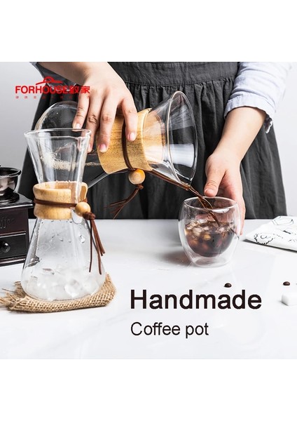 Cam Huni Tarzı 600MLML Isıya Dayanıklı Cam Cezve Kahve Bira Fincanları Sayılan Kahve Makinesi Barista Percolator (Yurt Dışından) indirimleri