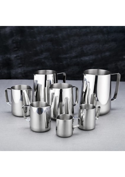 Ölçek Stili ile 350ML Eworld Paslanmaz Çelik Süt Köpürtme Sürahisi Espresso Kahve Kupa Sürahi Barista Craft Kahve Cappuccino Bardak Latte Pot (Yurt Dışından) modelleri