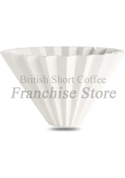 Beyaz Küçük Stil Sıcak Yeni Espresso Filtre Fincan Seramik Kahve Dökme Makinesi Standlı V60 Huni Damlatıcı Kahve Aksesuarları (Yurt Dışından)
