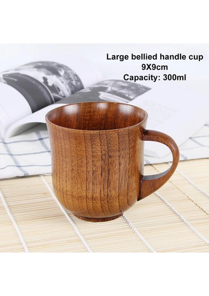 F Stili Yüksek Li Yaratıcı Doğal Ahşap Kupa Kahve Şarap Bardağı Su Isıtıcısı Yalıtım Çay Bardağı Aile Için Çay Odası Bar Bira Süt Drinkware (Yurt Dışından)