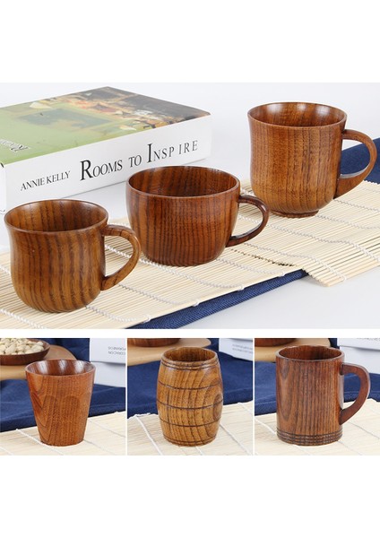 F Stili Yüksek Li Yaratıcı Doğal Ahşap Kupa Kahve Şarap Bardağı Su Isıtıcısı Yalıtım Çay Bardağı Aile Için Çay Odası Bar Bira Süt Drinkware (Yurt Dışından) fiyatları