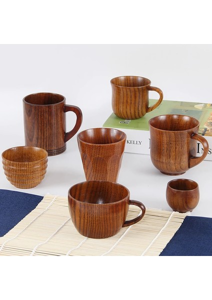 F Stili Yüksek Li Yaratıcı Doğal Ahşap Kupa Kahve Şarap Bardağı Su Isıtıcısı Yalıtım Çay Bardağı Aile Için Çay Odası Bar Bira Süt Drinkware (Yurt Dışından) modelleri