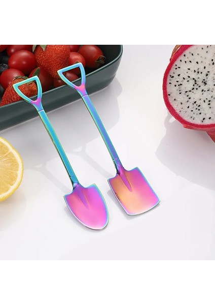 Bej Tarzı 4 Adet Kahve Kaşığı Çatal Seti Paslanmaz Çelik Retro Demir Kürek Dondurma Kaşığı Kaşık Yaratıcı Kaşık Çay Kaşığı Moda Sofra (Yurt Dışından) fırsatları