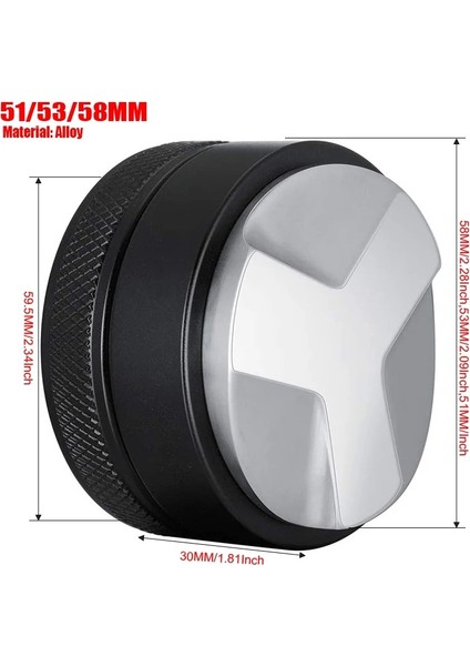 Alaşım 53MM Tarzı Kaymaz Saplı Porfilter Filtre Için 3 Açı mm Kahve Dağıtıcı, Ayarlanabilir Kahve Kurcalama (Yurt Dışından) indirimleri