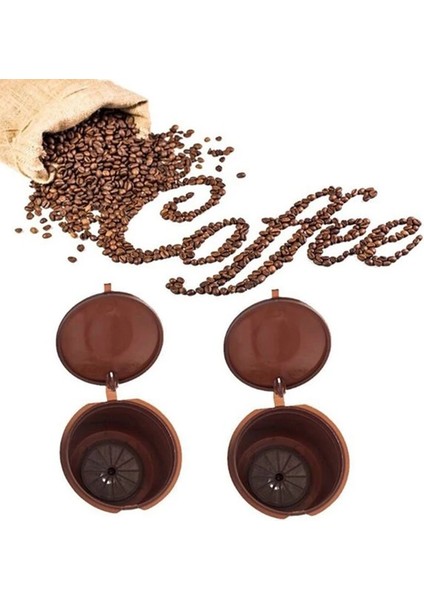 3 Adet Sarı Stil Yeniden Kullanılabilir Kahve Filtre Fincan Nescafe Dolce Gusto Için Kahve Kapsül Filtreleri Kaşık Fırçalı Mutfak Aksesuarları Doldurulabilir (Yurt Dışından) indirimleri