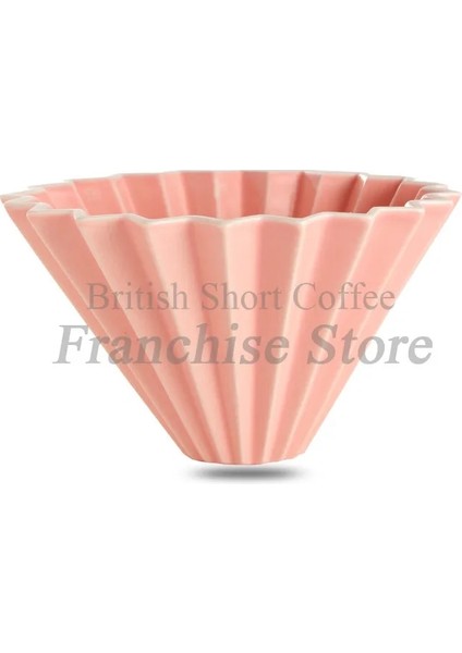 Pembe Büyük Stil Sıcak Yeni Espresso Filtre Fincan Seramik Kahve Dökme Makinesi Standlı V60 Huni Damlatıcı Kahve Aksesuarları (Yurt Dışından)