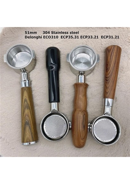 Sabotaj Stiline Basın Delonghi Makinesi Için Paslanmaz Çelik Dipsiz Portafiltre ECO310 Ecp Filtre Tutucu بورتافلتر ديلونجي (Yurt Dışından) modelleri