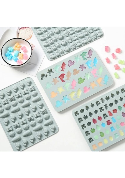 No.3 Tarzı Buz Küpleri Için Silikon Sakızlı Kalıp Jelatin Pişirme Şeker Kalıbı Yüksek Sıcaklığa Dayanıklı Dıy Çikolata Yumuşak Şeker Jöle Kek Kalıbı (Yurt Dışından) indirimleri