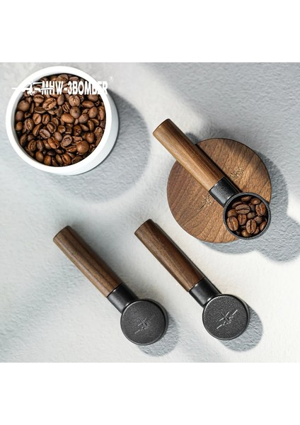 Siyah Stil Mhw-3bomber Mıo Ölçme Kaşığı 8g Paslanmaz Çelik ve Masif Ahşap Barista Araçları Kahve Makinesi Aksesuarları Latte Espresso Lungo (Yurt Dışından) fiyatları