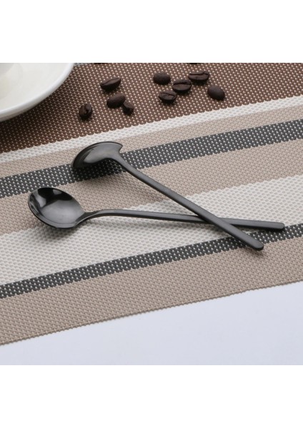 Renkli Stil 1 Adet 13 cm Uzunluk Yuvarlak Şekil Paslanmaz Çelik Süt Kahve Kaşığı Tatlı Dondurma Şekeri Meyve Kaşığı Çay Kaşığı Aksesuarları (Yurt Dışından) indirimleri