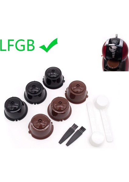 Dol-6-Sarı Tarzı 6 Adet Kahve Makinesi Yeniden Kullanılabilir Kapsüller Kahve Fincanı Filtresi Nescafe Dolce Gusto Için Doldurulabilir Kahve Fincanı Tutucu Pod Süzgeç (Yurt Dışından) fiyatları