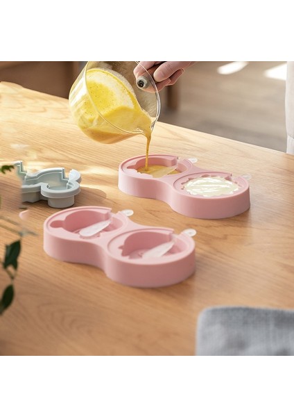 Karikatür-Gri Stil Stili Dondurma Kalıp Kutusu Silikon Ev Dondurma Dondurma Çubukları Ev Yapımı Çocuk Gıda Sınıfı Aşındırıcılar Silikon Kalıp (Yurt Dışından) fiyatları