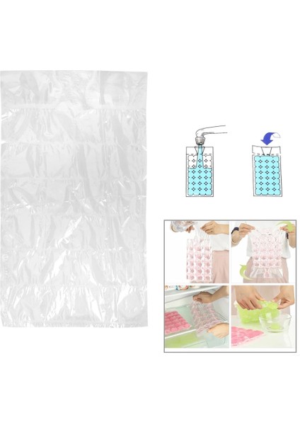 Et Dondurma Kalıpları Suyu Su Dondurma Viski Ice Cube Kalıpları Parti Mutfak Aksesuarları Için Tek Kullanımlık Buz Torbası (Yurt Dışından) fiyatları