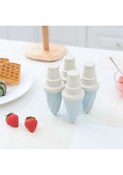 Pembe Tarzı Yeni Yaz Ev Dıy Dondurma Kalıbı Popsicles Kalıp Kutusu Dondurma Yapma Kalıp Mini Dondurma Koni Kalıp Buz Kafes Bar Aracı (Yurt Dışından)