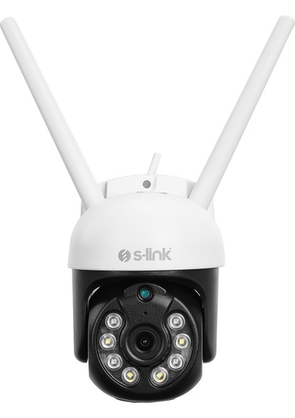 SL-PTZ01 Siyah/beyaz 3mp Lens 2.8mm Hareket Algılamalı Smart Ptz Dome Tf Kart Dual Band Wifi